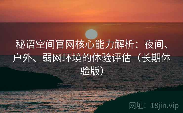 秘语空间官网核心能力解析：夜间、户外、弱网环境的体验评估（长期体验版）