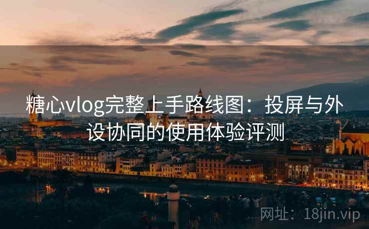 糖心vlog完整上手路线图：投屏与外设协同的使用体验评测