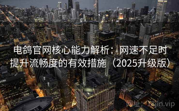 电鸽官网核心能力解析：网速不足时提升流畅度的有效措施（2025升级版）