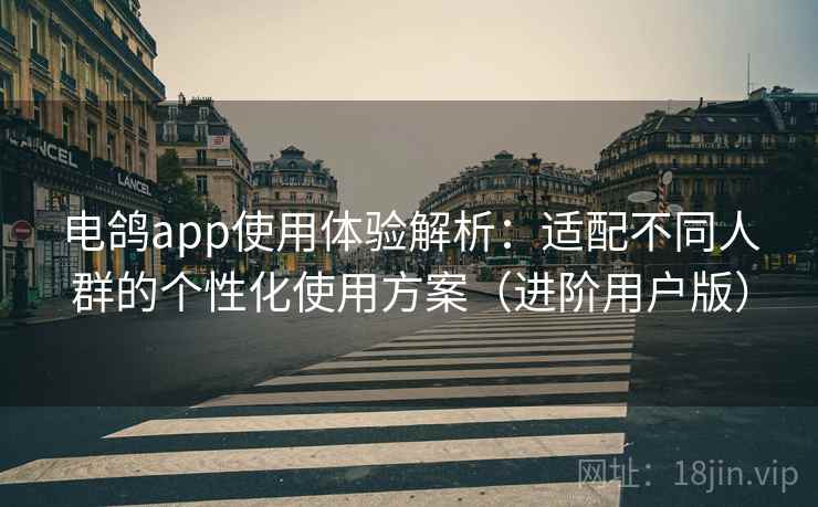 电鸽app使用体验解析:适配不同人群的个性化使用方案(进阶用户版) 电鸽app使用体验解析:适配不同人群的个性化使用方案(进阶用户版)